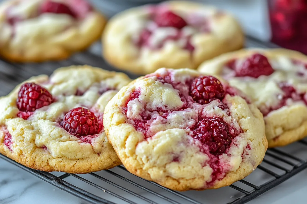 Decadent Raspberry Cheesecake Cookies