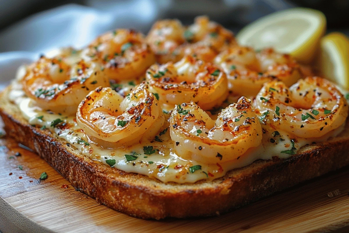 Fryer Garlic Butter Shrimp Toast