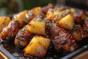 Sweet and Spicy Pineapple Chicken Wings