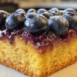 Blueberry Lemon Crunch Loaf with Glaze