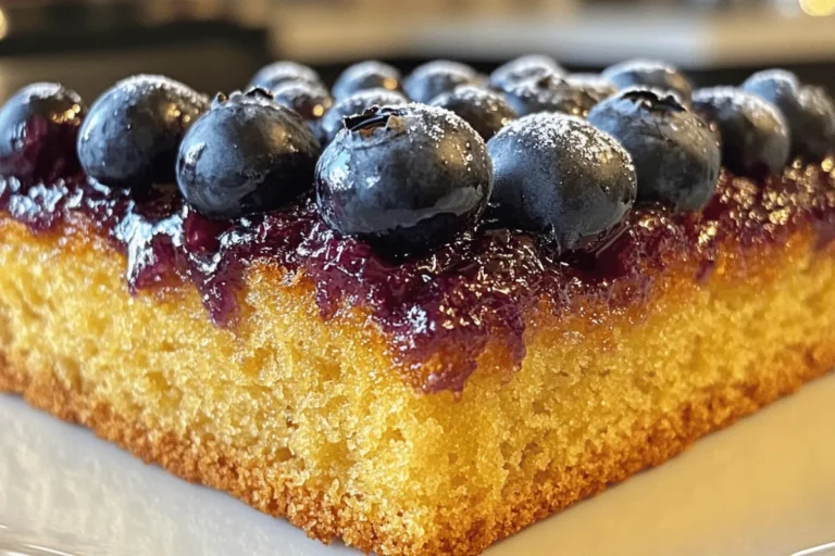 Blueberry Lemon Crunch Loaf with Glaze