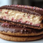 Chocolate-Dipped Strawberry Cheesecake Cookies