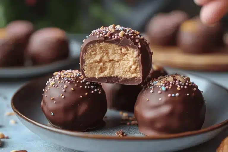 No-Bake Peanut Butter Cheesecake Truffles