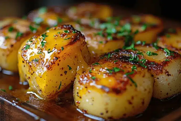 Smash Potatoes with Crispy Edges