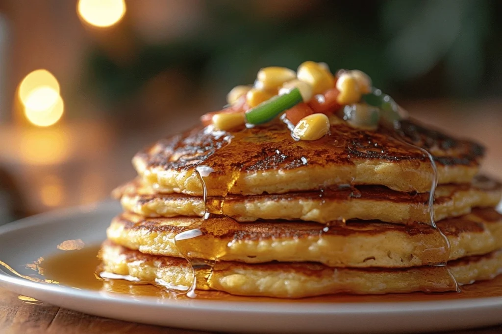 Heat Cornbread Pancakes