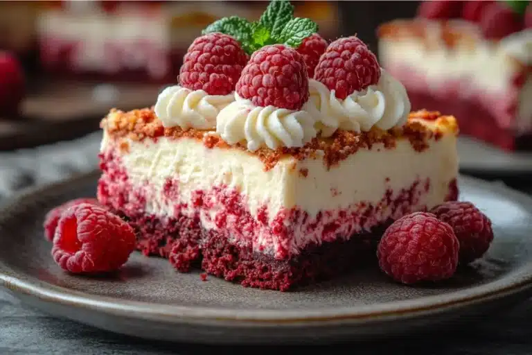 Perfectly Fluffy Red Velvet Cheesecake Bars