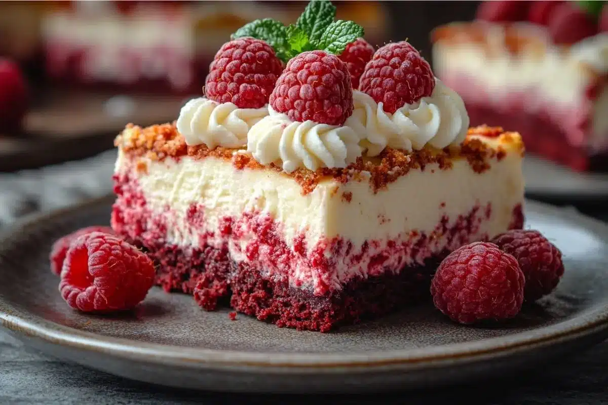 Perfectly Fluffy Red Velvet Cheesecake Bars