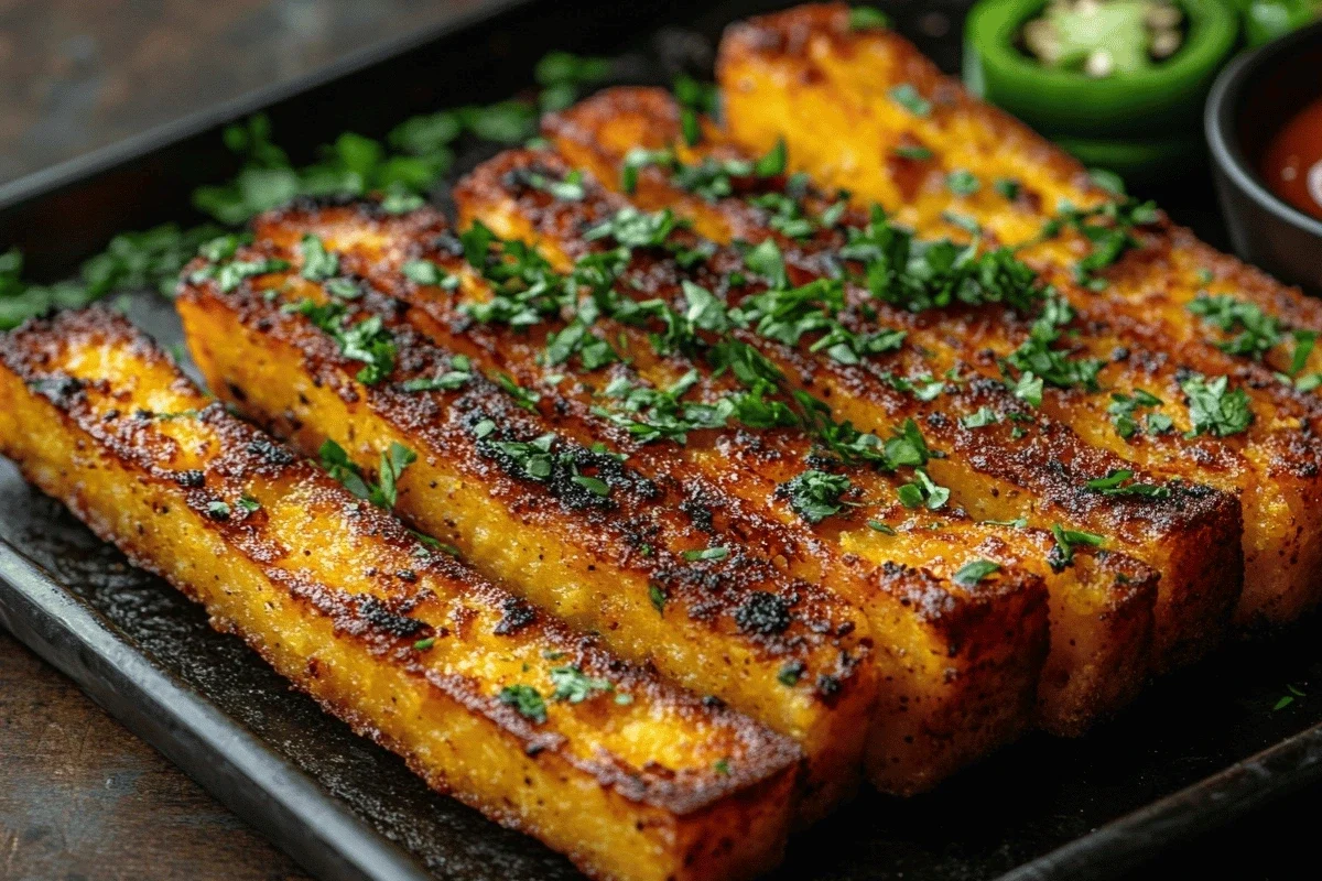 Crispy Sweet Heat Cornbread Fries