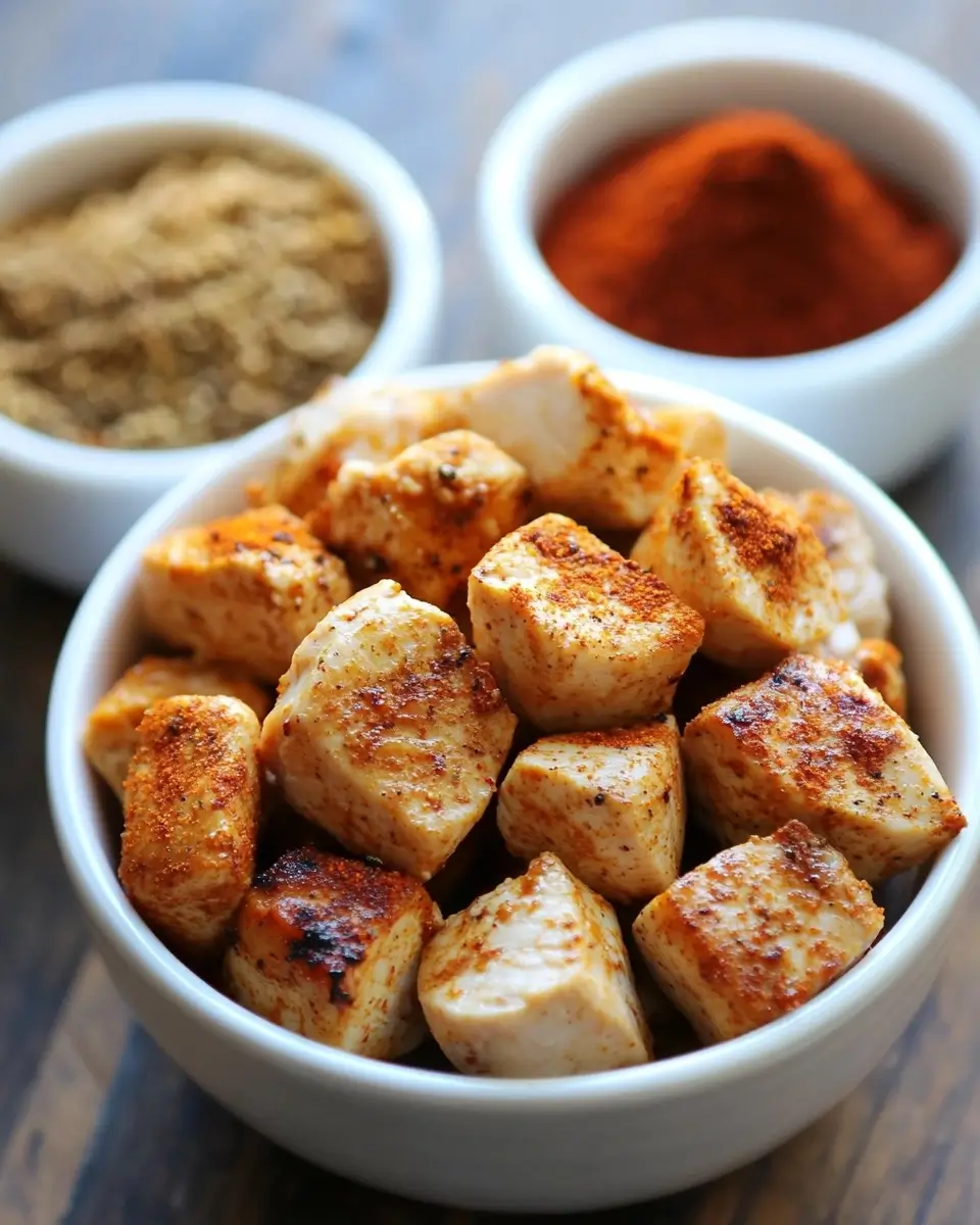 Grilled Chicken Bites Recipe with 5-Min Garlic Sauce