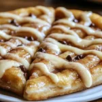 Cinnamon Sugar Crescent Roll Pizza