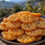 Cheddar Rice Krispie Crackers
