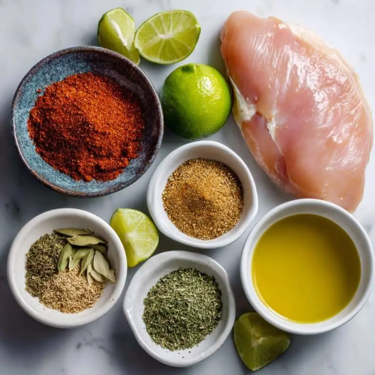 Ingredients for Mexican Chicken Breast marinade