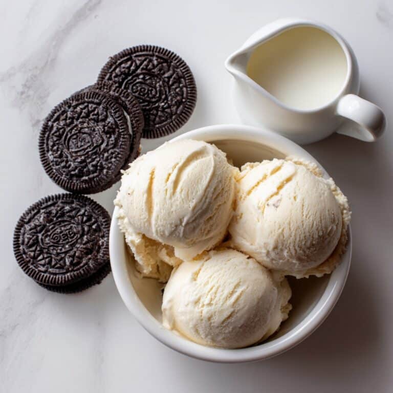 Oreo milkshakes ingredients layout