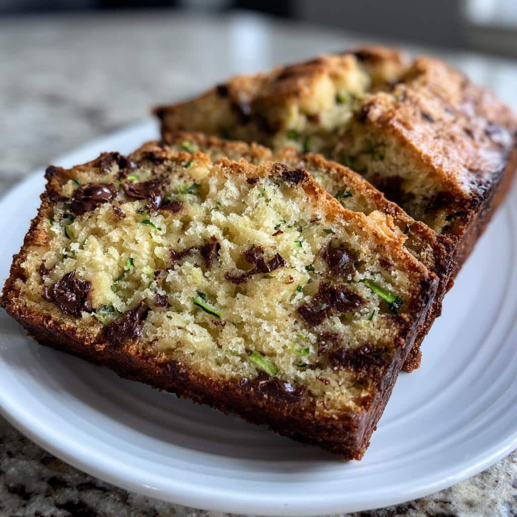 Chocolate Chip Zucchini Bread - detail 2