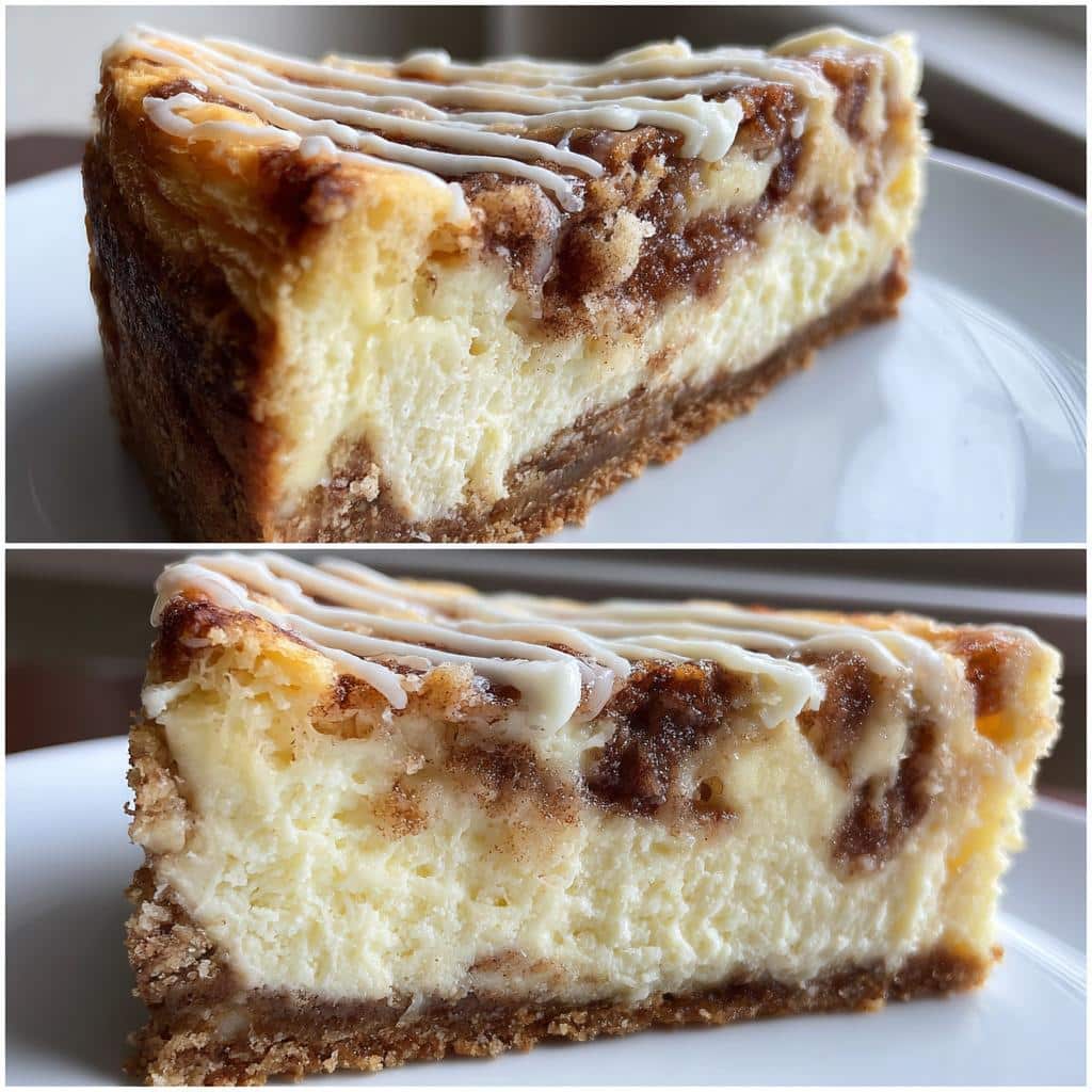 Cinnamon Roll Honeybun Cheesecake - detail 2