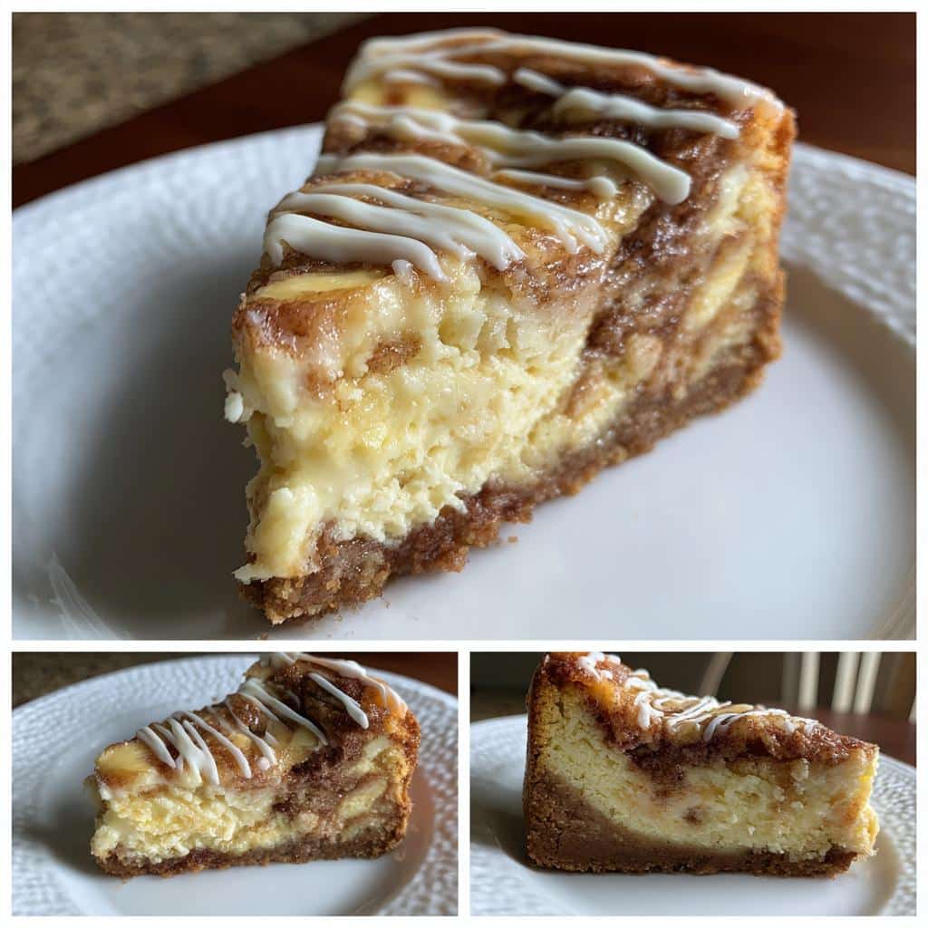 Cinnamon Roll Honeybun Cheesecake - detail 3