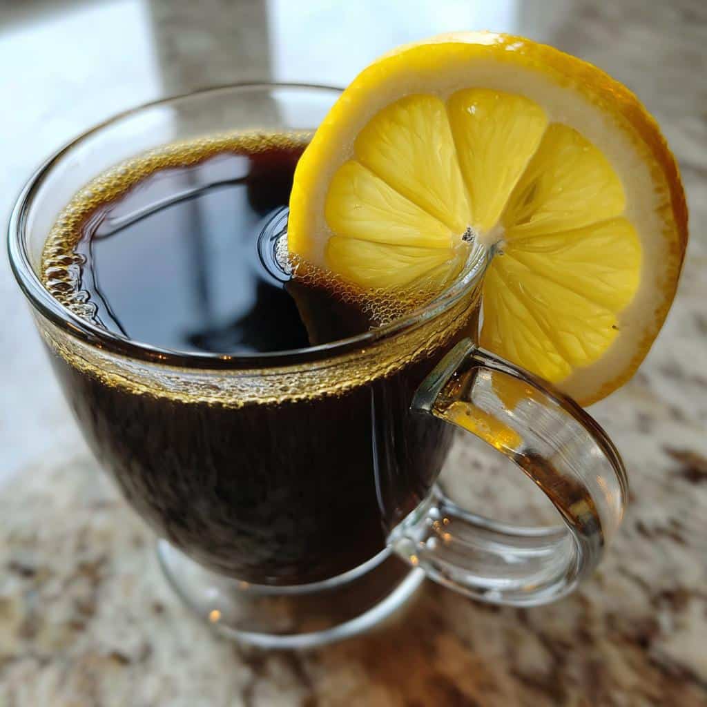 Coffee with lemon (lemon coffee weight-loss trend) - detail 1