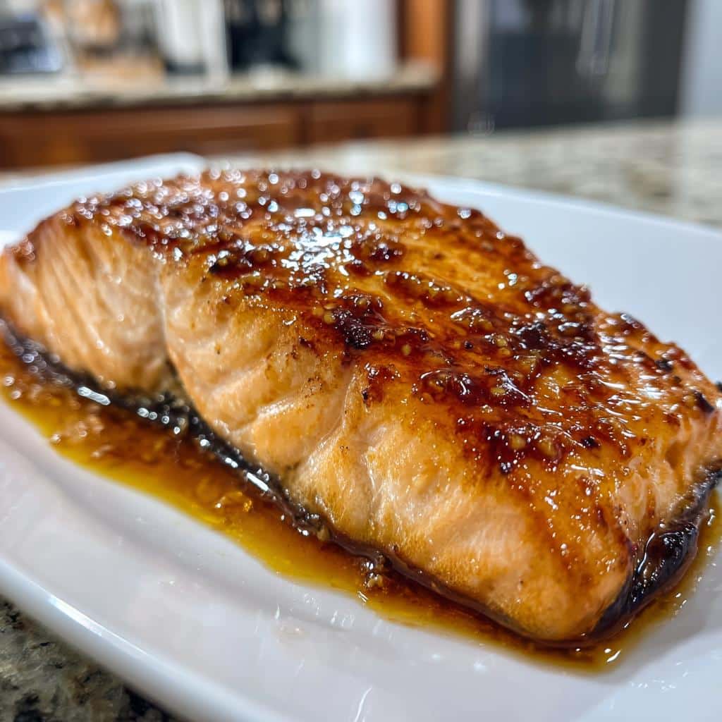 Honey Glazed Salmon - detail 1