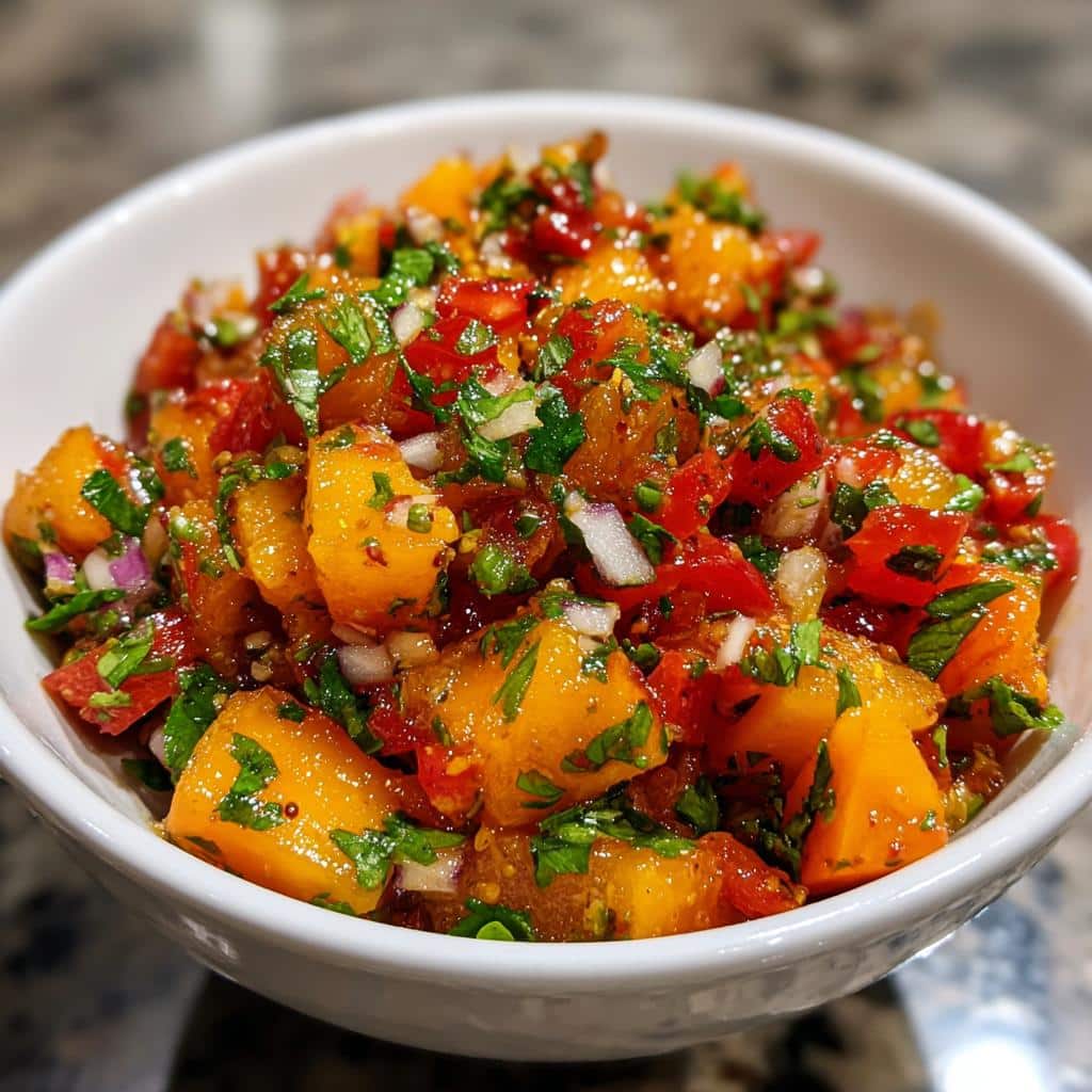 Nectarine Salsa - detail 3