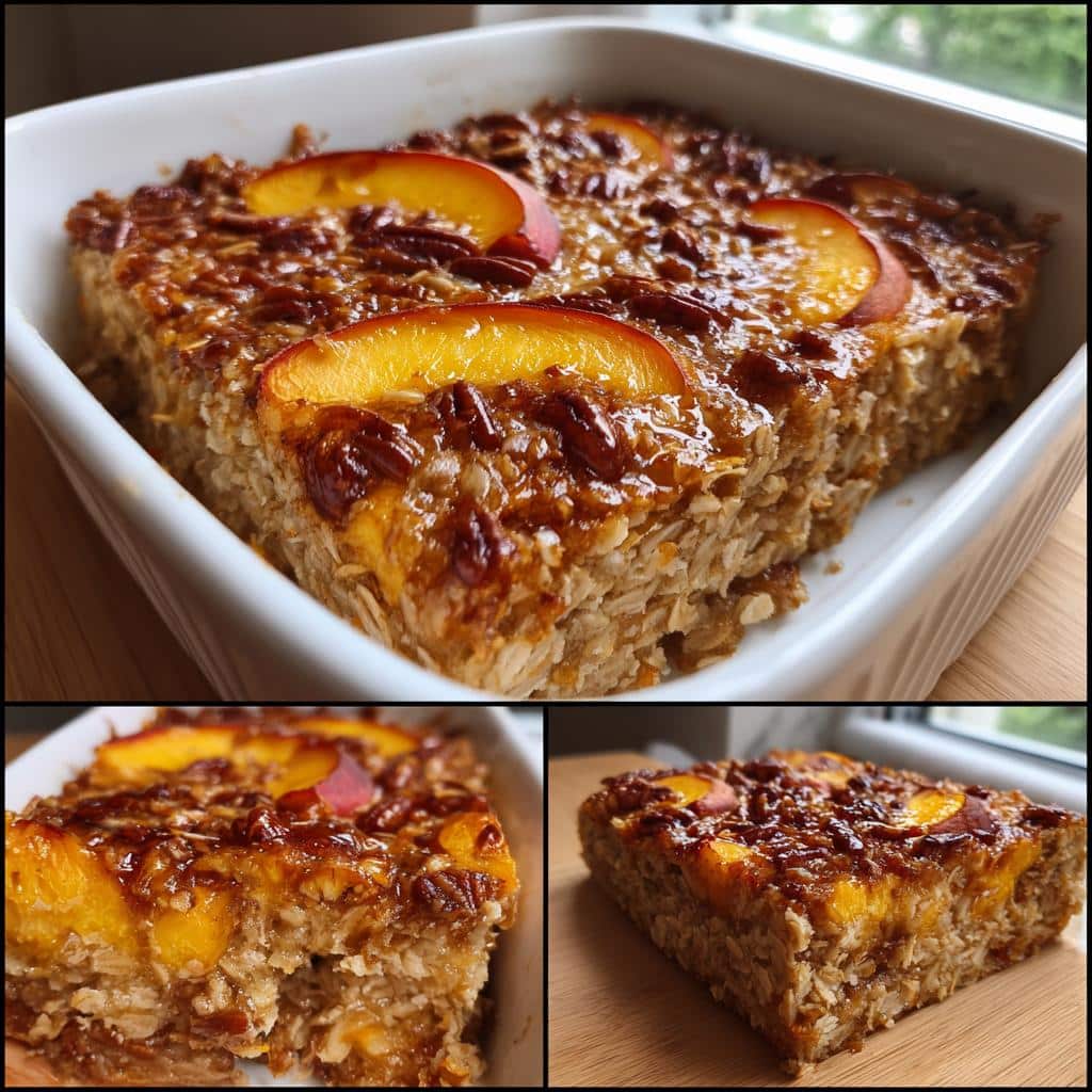 Peach Baked Oatmeal - detail 1
