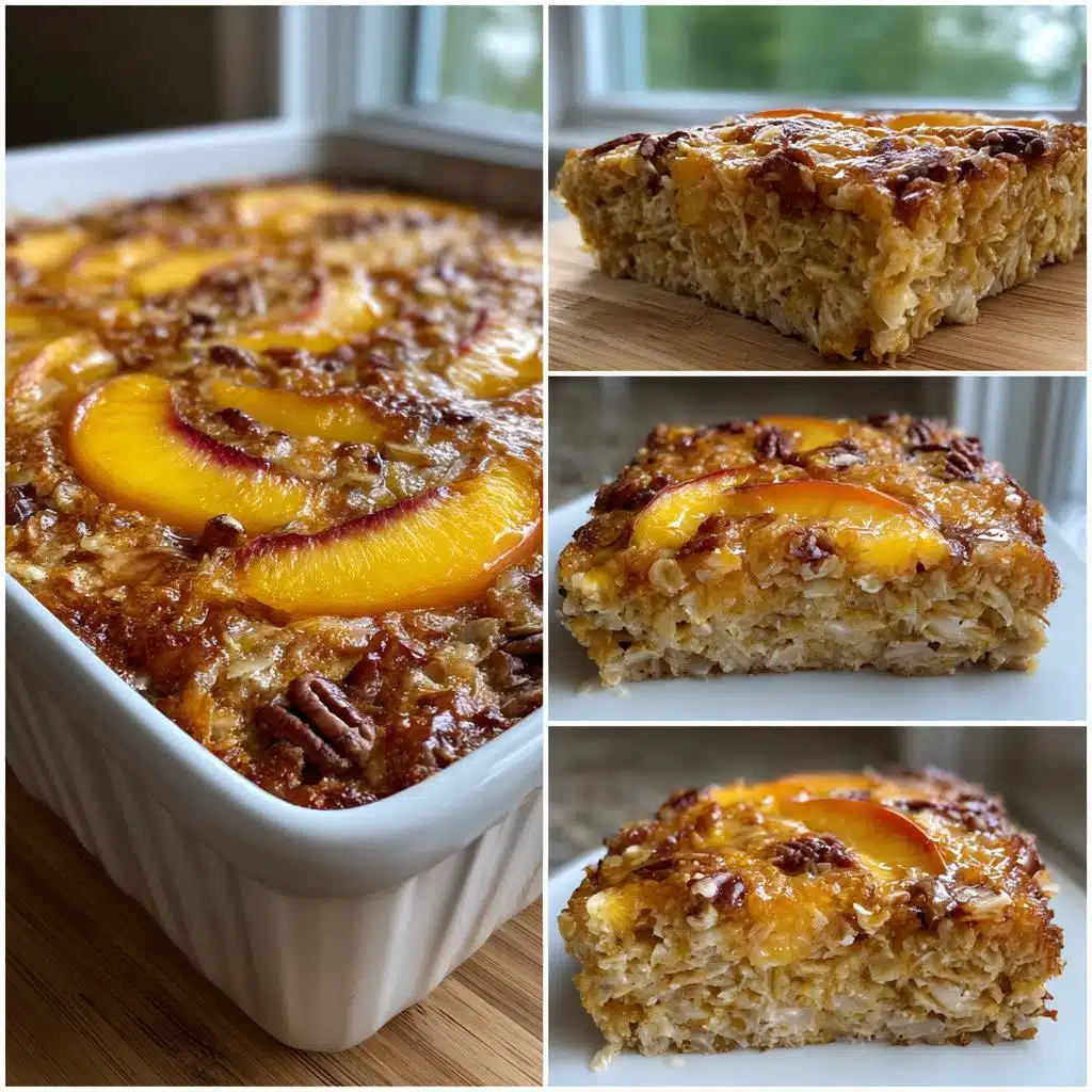 Peach Baked Oatmeal - detail 2
