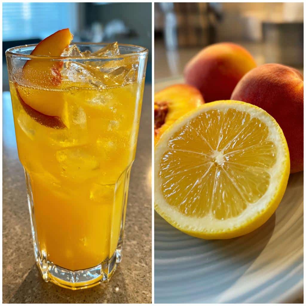 Amazing Peach Lemonade: A 200-Calorie Delight!