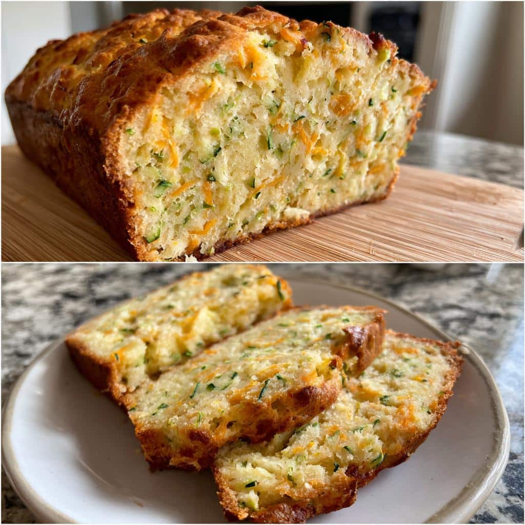 Savory Zucchini Cheddar Quick Bread - detail 2