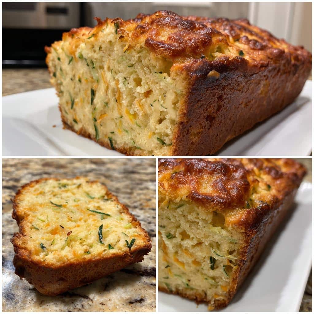 Savory Zucchini Cheddar Quick Bread - detail 3