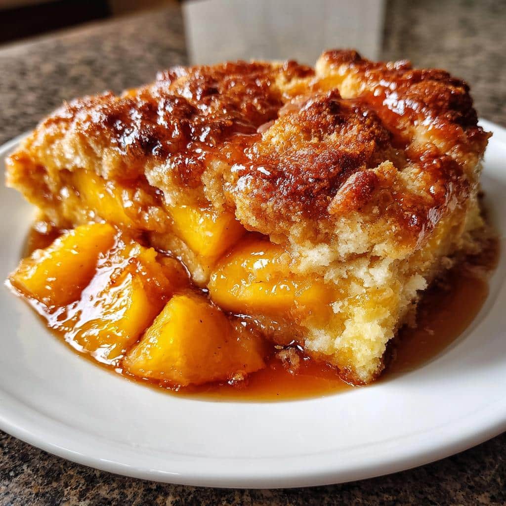 Southern Peach Cobbler - detail 2