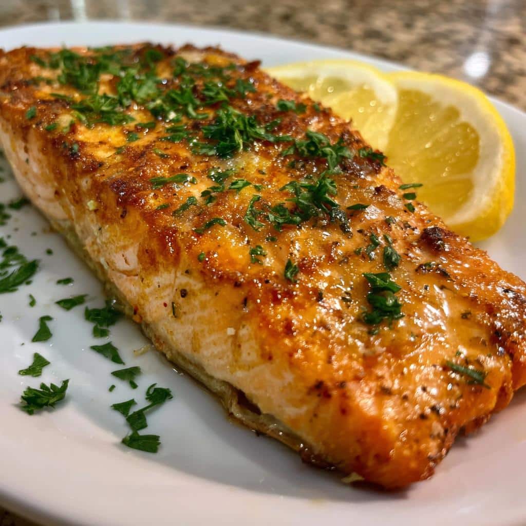 Texas Roadhouse Style Baked Salmon - detail 1
