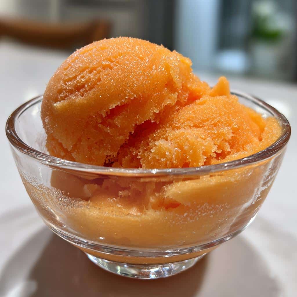 The Best Peach Sorbet Without Ice Cream Maker - detail 2