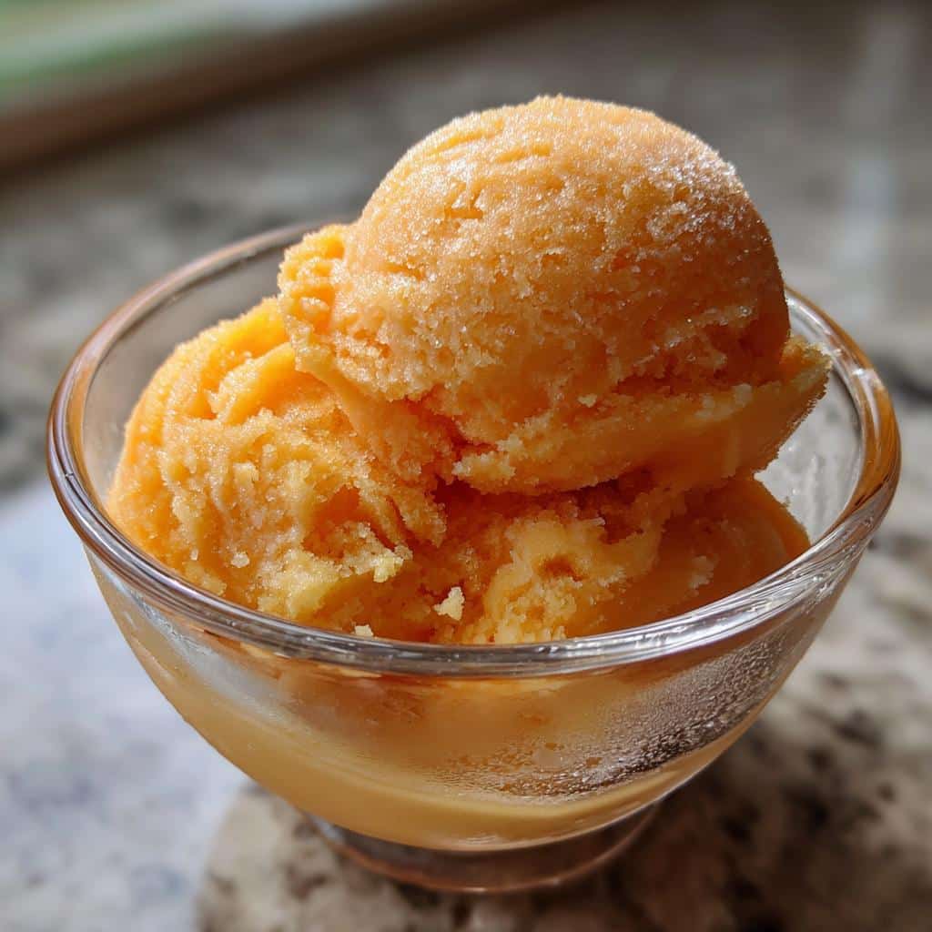 The BEST Peach Sorbet: 1 Secret for Shocking Smoothness