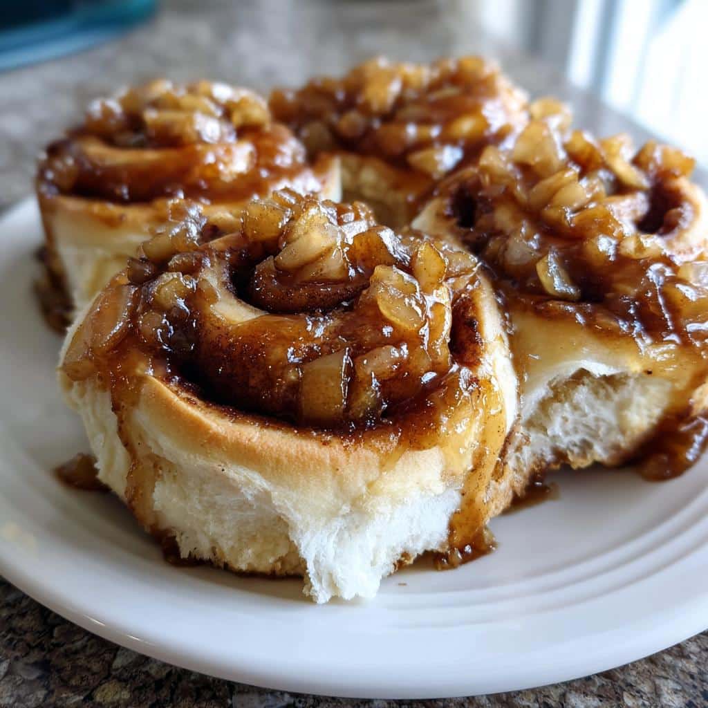 Apple Pie Cinnamon Rolls with Easy Apple Filling - detail 2
