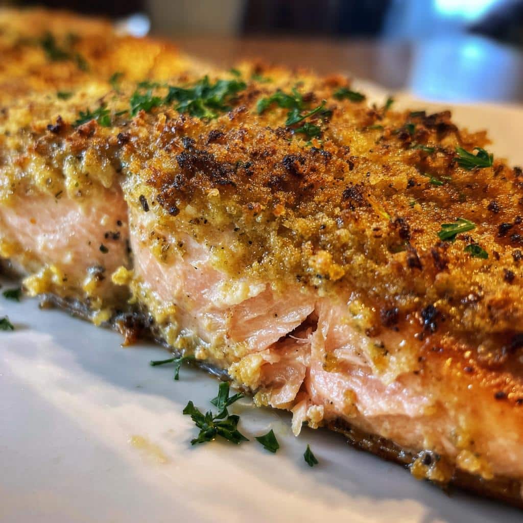 Baked Dijon Salmon - detail 2