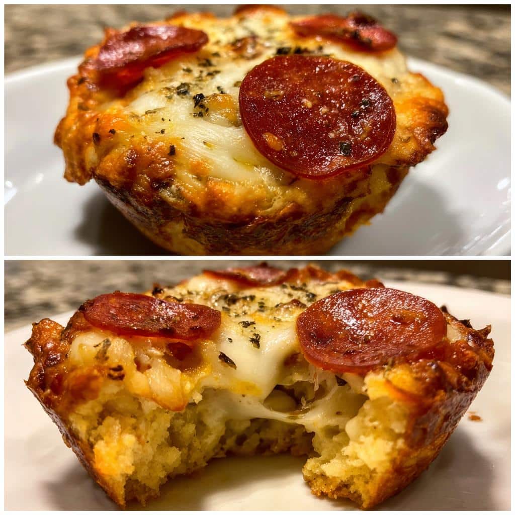 Carnivore Pizza Muffins - detail 1