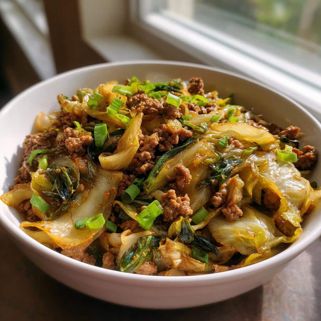 Perfect Chinese Ground Beef Stir-Fry 5 Chinese Ground Beef and Cabbage Stir-Fry - detail 1
