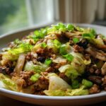 Chinese Ground Beef and Cabbage Stir-Fry