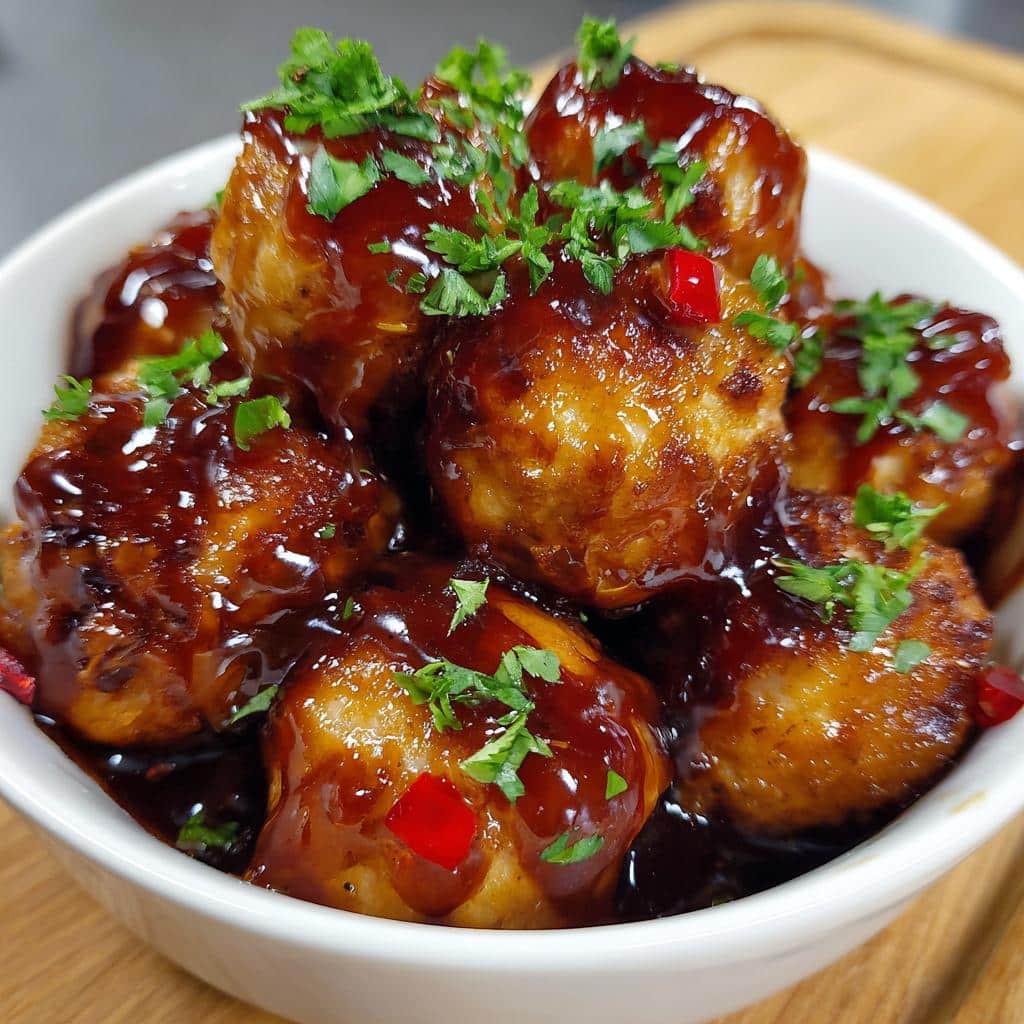 Chinese chicken balls - detail 1