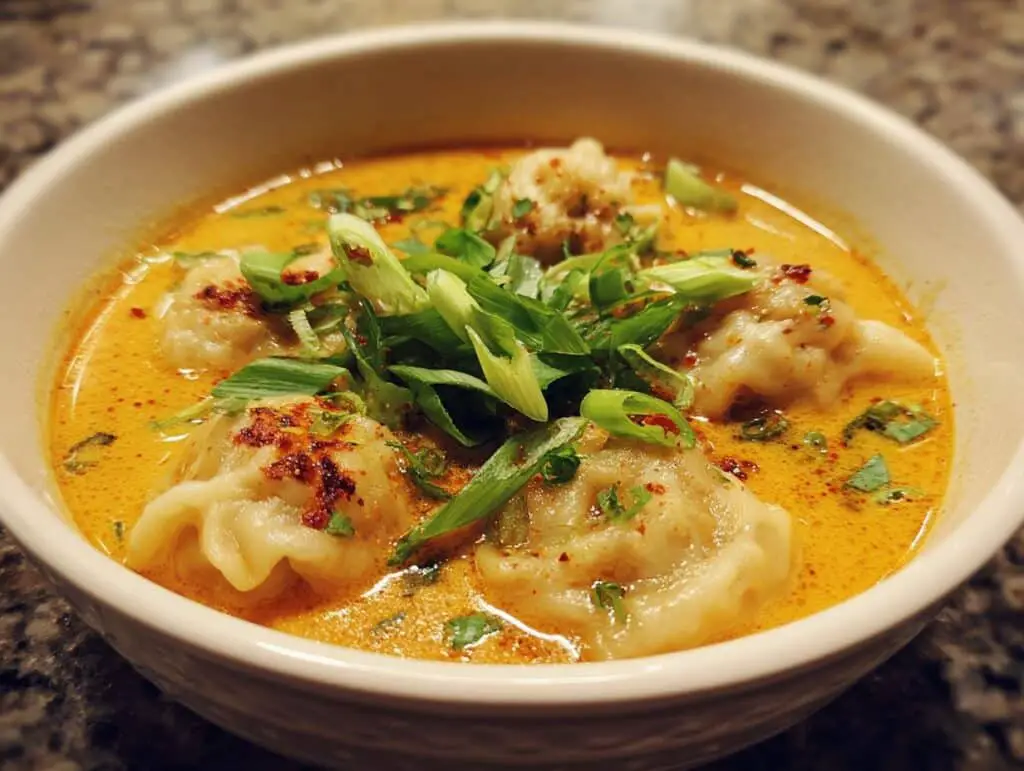 Coconut Curry Soup with Dumplings