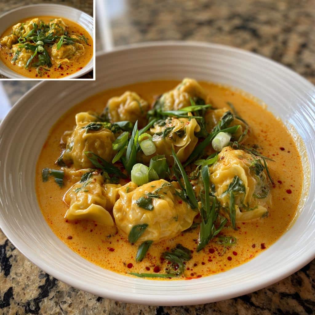 Coconut Curry Soup with Dumplings - detail 2