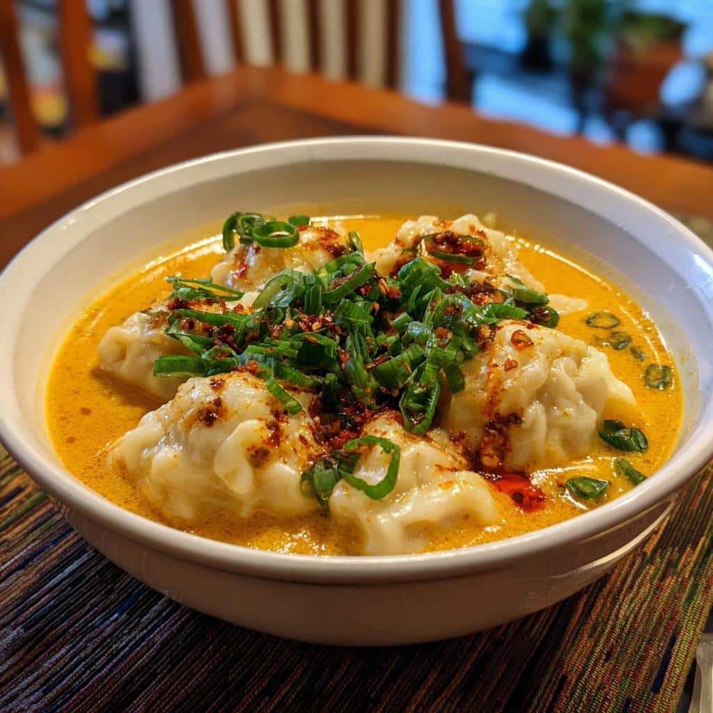 Coconut Curry Soup with Dumplings - detail 3