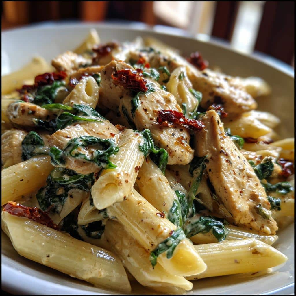 Creamy Tuscan Chicken Pasta: 1 Amazing Dish 5 Creamy Tuscan Chicken Pasta - detail 1