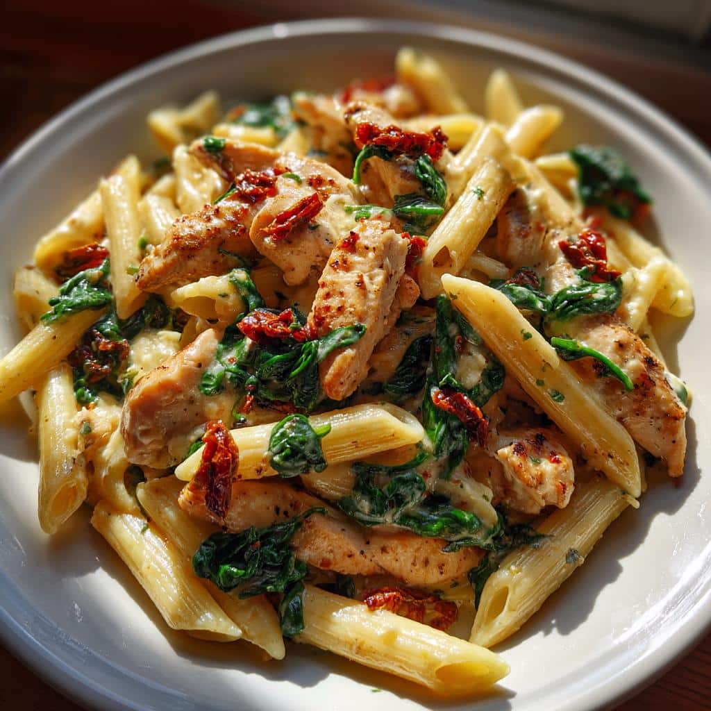 Creamy Tuscan Chicken Pasta: 1 Amazing Dish 7 Creamy Tuscan Chicken Pasta - detail 3