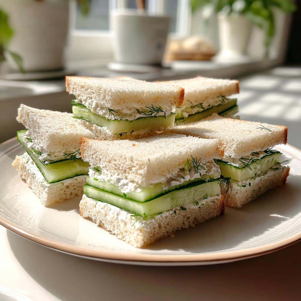 Cucumber Tea Sandwiches - detail 1