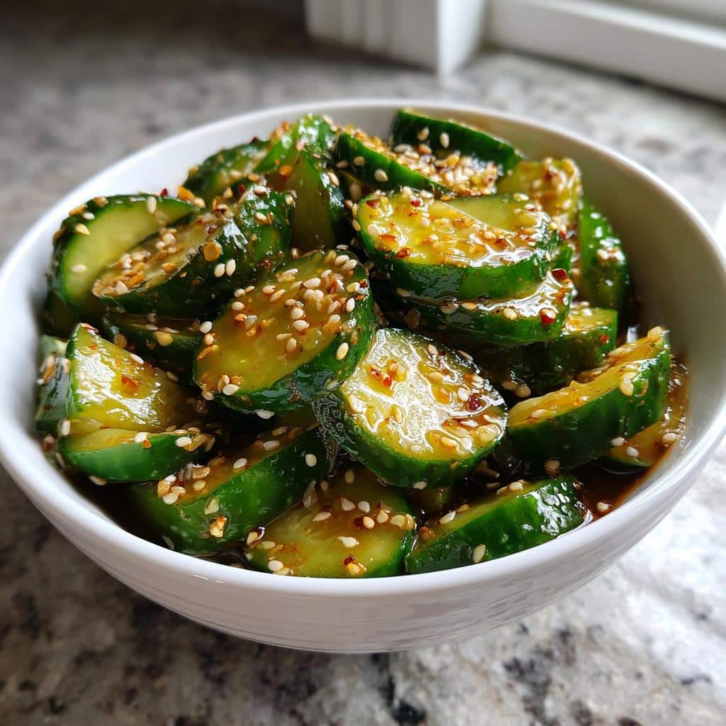 Easy Asian Cucumber Salad - detail 1