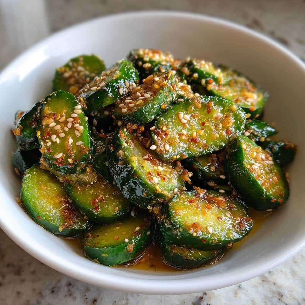 Easy Asian Cucumber Salad - detail 2