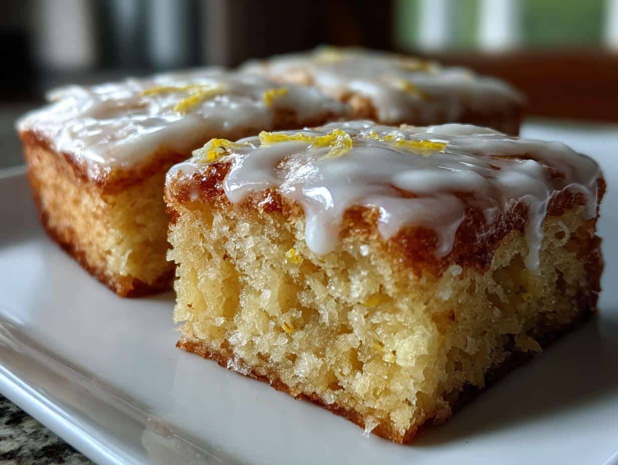 Easy Lemon Brownies - detail 4