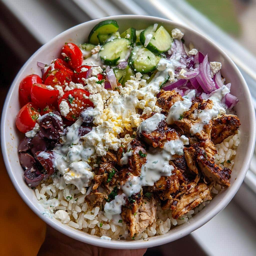 Greek Chicken Gyro Bowls - detail 3