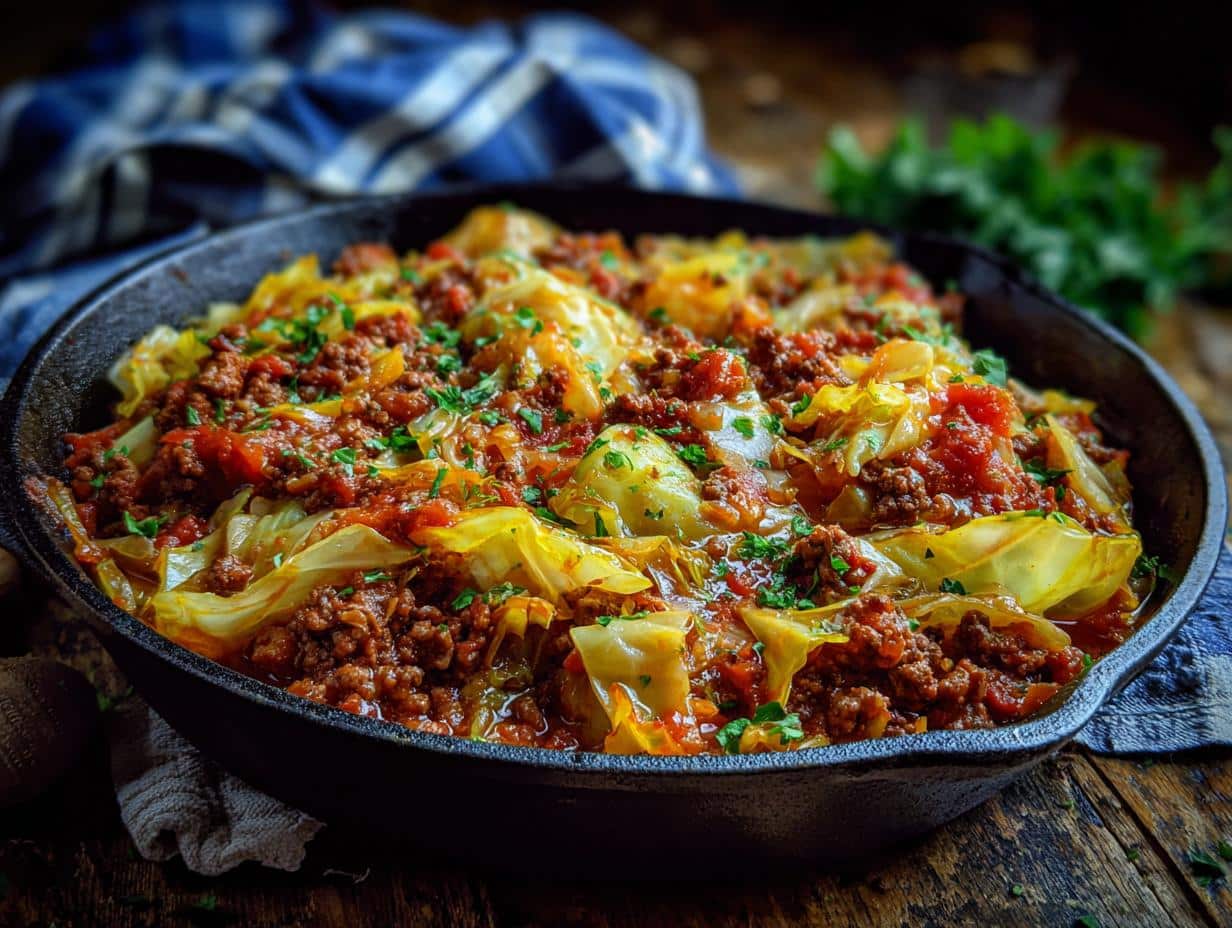 Ground Beef Cabbage Skillet: 1 Pan Yum