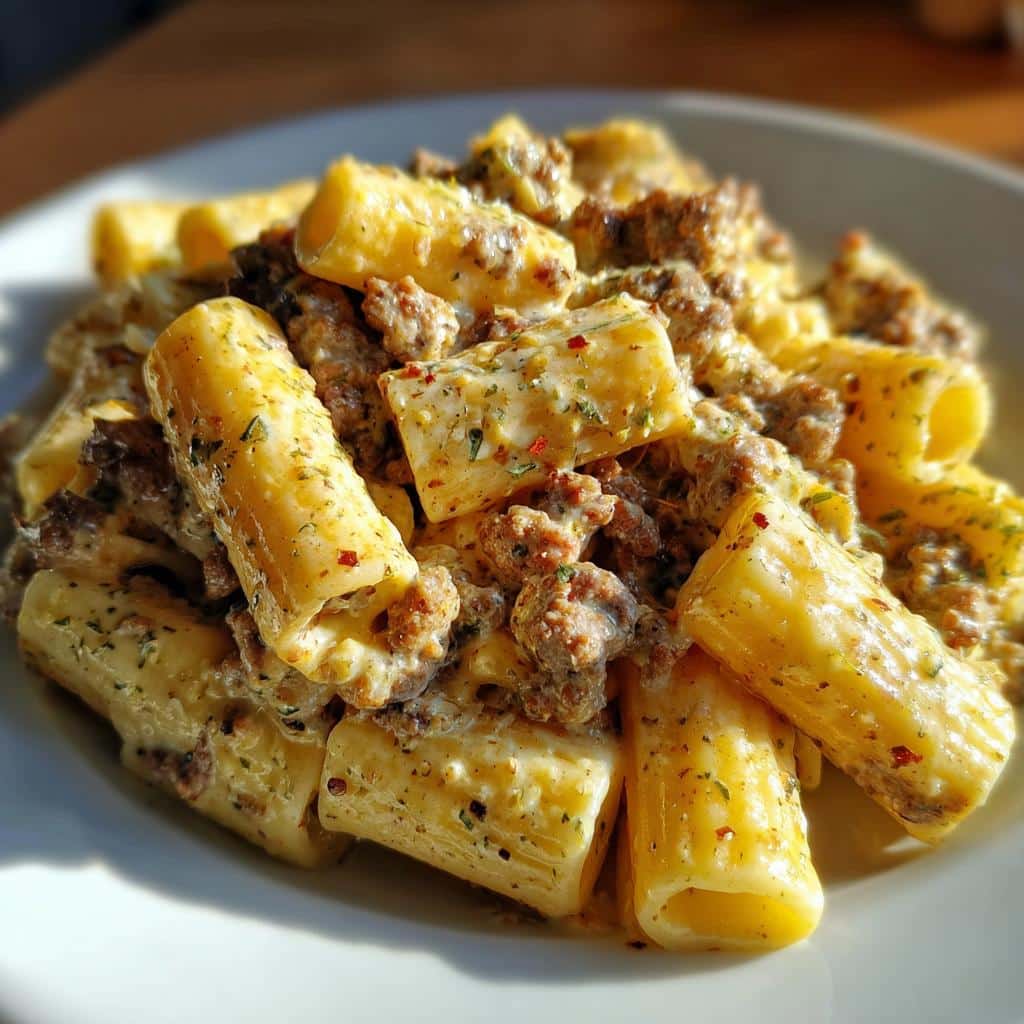 High Protein Creamy Beef Pasta - detail 1